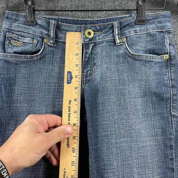 C7P Chip and Pepper Jeans Women's 5 Blue Laguna Beach Boot Cut Flare Leg - Picture 3 of 10